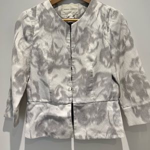 ❤️ Amazing blazer with peplum and 3/4 length sleeve in spring summer pattern